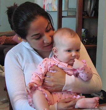 nanny holding baby